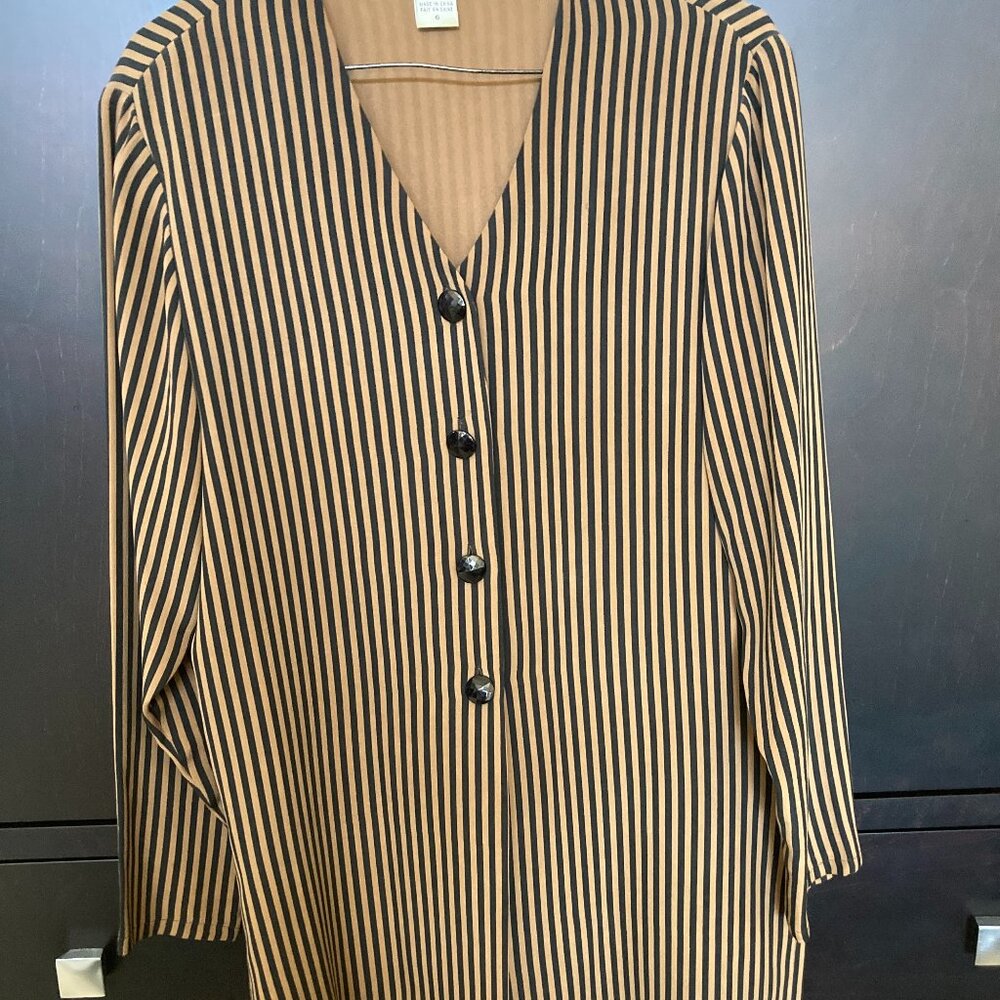Bianca Striped Silk Shirt